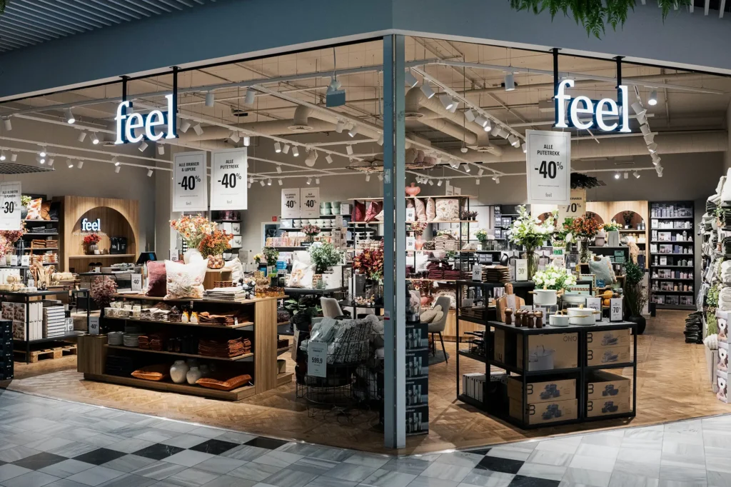 Butikken Feel på Kvadrat kjøpesenter.